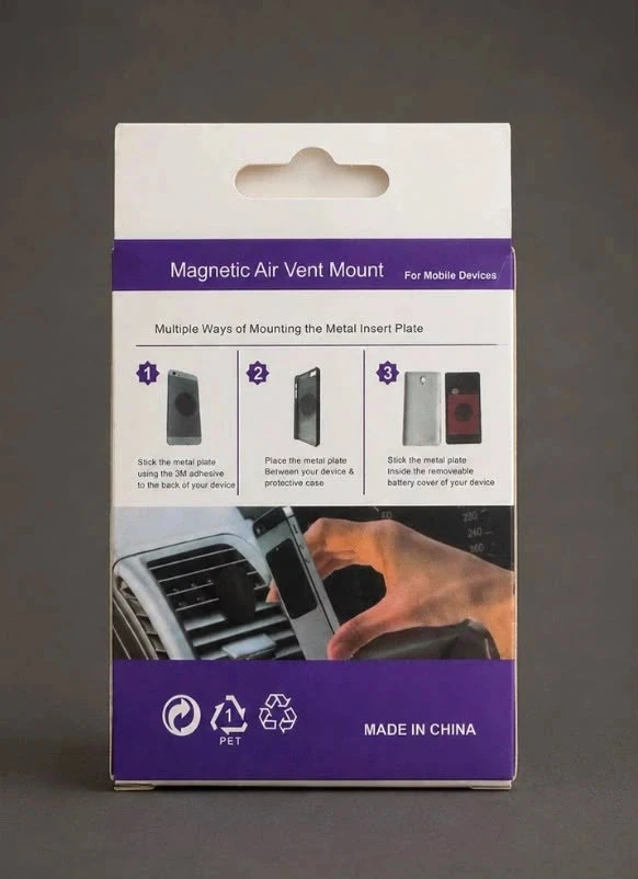 Support magnétique pour téléphone – Grille d’aération voiture – photo 2